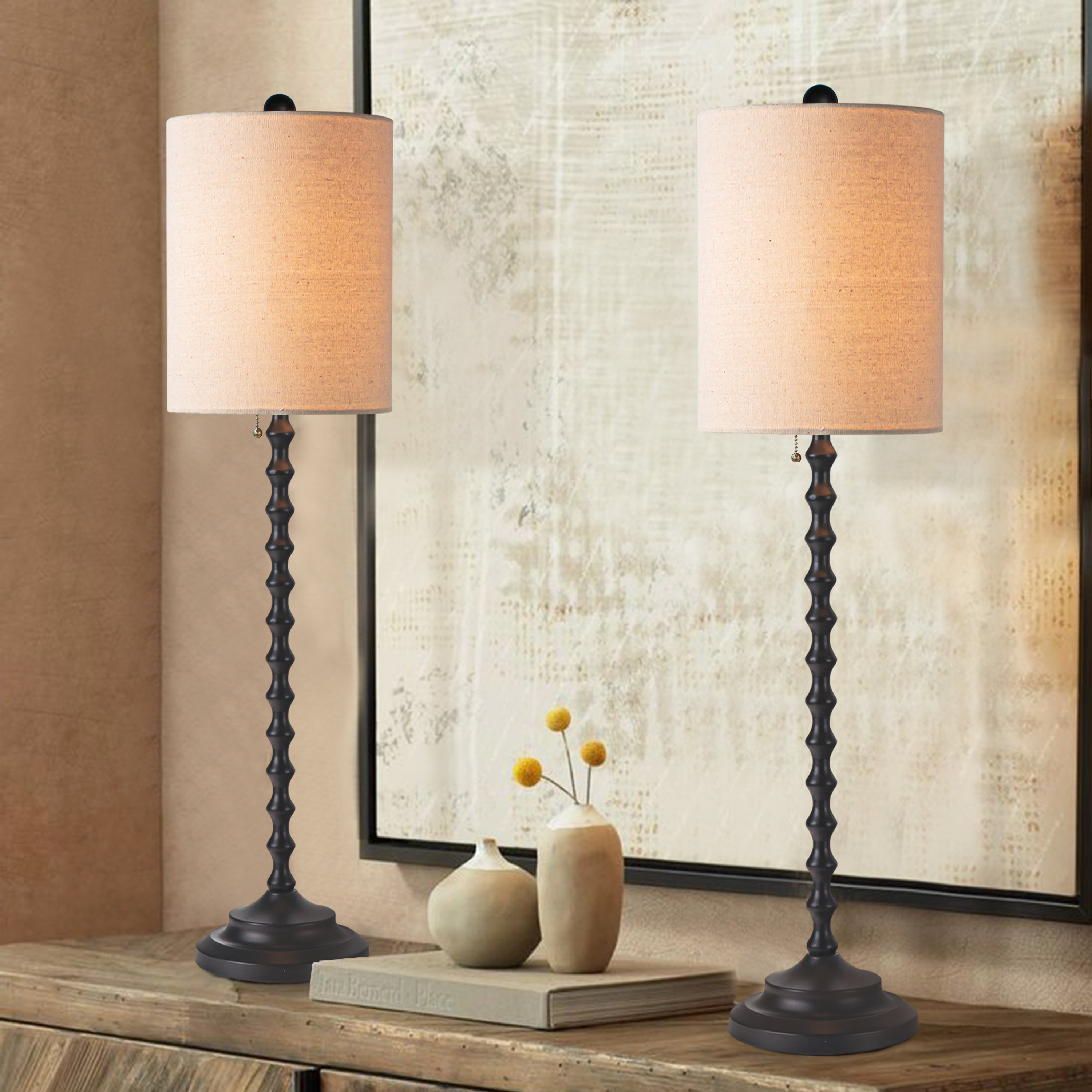 Modern buffet table lamps sales